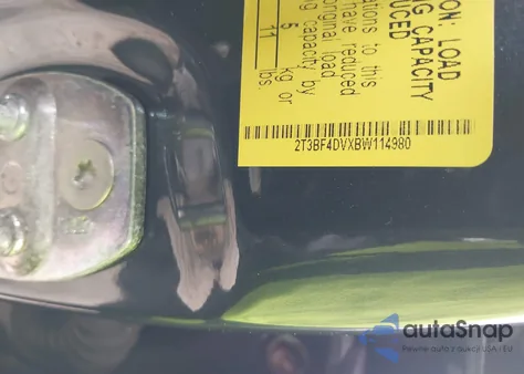 2011 Toyota Rav4 из США, поврежденный, VIN 2T3BF4DVXBW114980